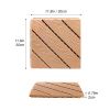 Plastic Composite Deck Tiles Set of 35pcs, Composite Decking Resist Rust, Water, Weather, Easy to DIY & Maintain, Ideal for Patios, Balconies