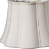 Slant Melon Out Scallop Softback Lampshade with Washer Fitter, Cream