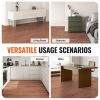 VEVOR Self Adhesive Vinyl Floor Tiles 36 x 6 inch, 36 Tiles 2.5mm Thick Peel & Stick, Deep Brown Wood Grain DIY Flooring for Kitchen, Dining Room