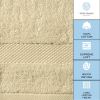 Luxury Hand Towels Turkish Cotton for Hotel Spa Bathroom Towel 16x30 inch 6 Pack Beige Color