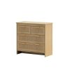 4 Drawers Rattan Cabinet,for Bedroom,Living Room,Dining Room,Hallways,Easy Assembly