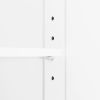 Tall Bathroom Cabinet with Four Doors, Large Storage Space Open Shelve, Upper Storage Cabinet, White