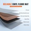 VEVOR Self Adhesive Vinyl Floor Tiles 36 x 6 inch, 36 Tiles 2.5mm Thick Peel & Stick, Deep Brown Wood Grain DIY Flooring for Kitchen, Dining Room