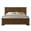 Maderne Traditional 3-Piece Wood Bedroom Set with Queen Size Panel Bed and Two Nightstands