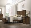 Maderne Traditional 3-Piece Wood Bedroom Set with Queen Size Panel Bed and Two Nightstands