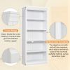 83" Tall Wood Bookcase Suite ,5-Tier Home Decor Bookshelves Suite with Adjustable Shelves,Storage Organizer for CDs/Books/Movies