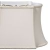 Slant Fancy Oblong Softback Lampshade with Washer Fitter, Cream