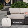 Direct Wicker 5-Piece Outdoor Wicker Sofa Daybed Set Patio Furniture Sunbed