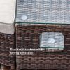 Direct Wicker 5-Piece Outdoor Wicker Sofa Daybed Set Patio Furniture Sunbed