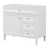 36'' Bathroom Vanity without Top Sink, Modern Bathroom Storage Cabinet with 2 Drawers and a Tip-out Drawer, Solid Wood Frame (NOT INCLUDE BASIN SINK)