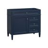 36'' Bathroom Vanity without Top Sink, Modern Bathroom Storage Cabinet with 2 Drawers and a Tip-out Drawer, Solid Wood Frame (NOT INCLUDE BASIN SINK)