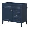 36'' Bathroom Vanity without Top Sink, Modern Bathroom Storage Cabinet with 2 Drawers and a Tip-out Drawer, Solid Wood Frame (NOT INCLUDE BASIN SINK)