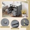 30'' Bathroom Vanity with Top Sink, Modern Bathroom Storage Cabinet with 2 Drawers and a Tipout Drawer, Single Sink Bathroom Vanity