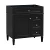 30'' Bathroom Vanity without Top Sink, Modern Bathroom Storage Cabinet with 2 Drawers and a Tip-out Drawer (NOT INCLUDE BASIN)