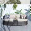 Direct Wicker 5-Piece Outdoor Wicker Sofa Daybed Set Patio Furniture Sunbed