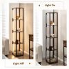 64 Inch Floor Lamp with 3-Level Dimmable LED Bulbs and Rotatable LED Poles